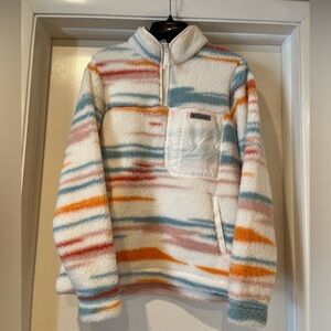 Columbia Fleece half zip pullover.